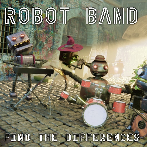 Robot Band - Find the differences